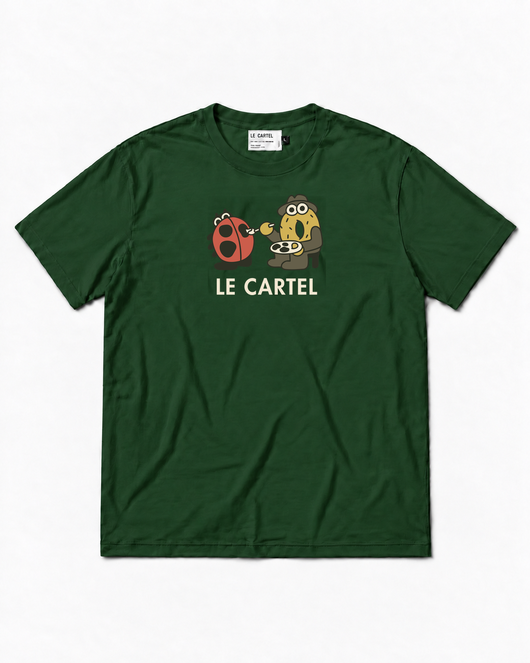 DRAW ME A LADYBUG・Unisex T-shirt・Green