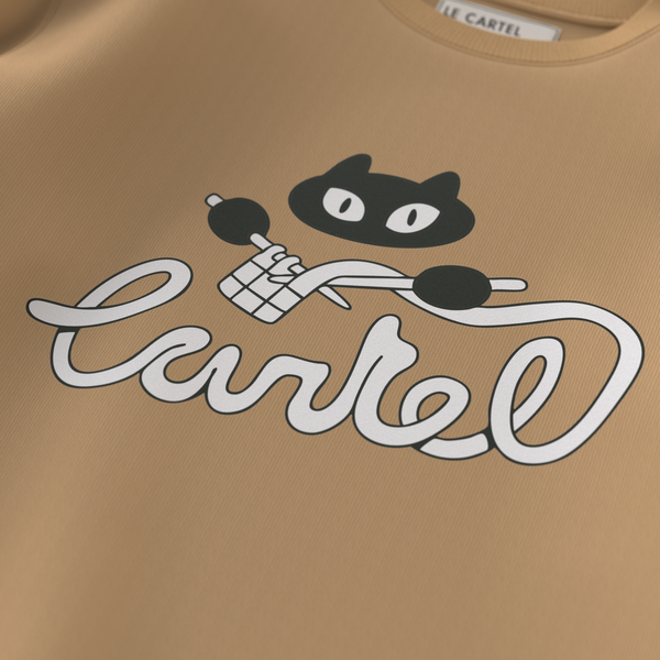 BOULE DE POIL・Crewneck unisexe・Beige