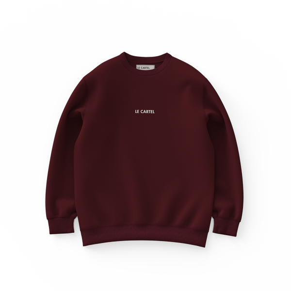 PLANÈTE MTL・Crewneck unisexe・Bourgogne