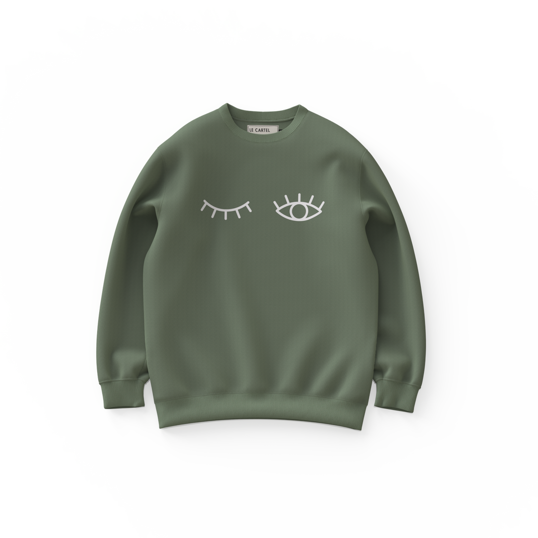 CLIN D'ŒIL・Crewneck unisex・Sage green