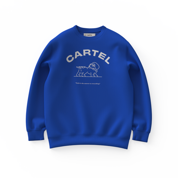 STYLE IS THE ANSWER・Crewneck unisexe・Bleu