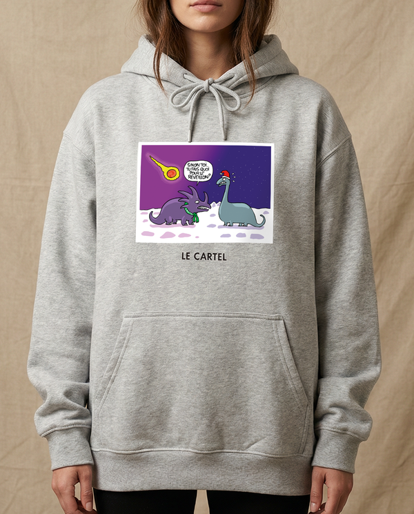 THE END・Hoodie unisexe・Gris chiné