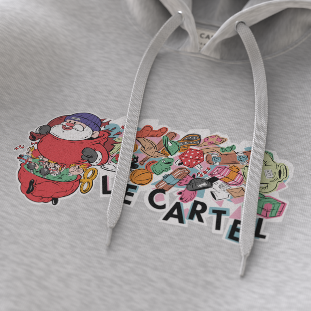 JOYEUX BORDEL・Hoodie unisexe・Gris chiné