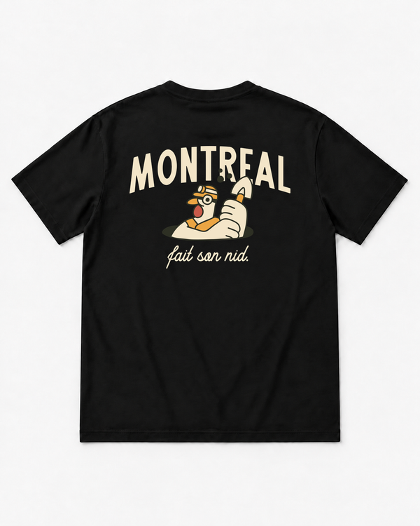 MONTRÉAL MAKES ITS NEST・Unisex T-shirt・Black