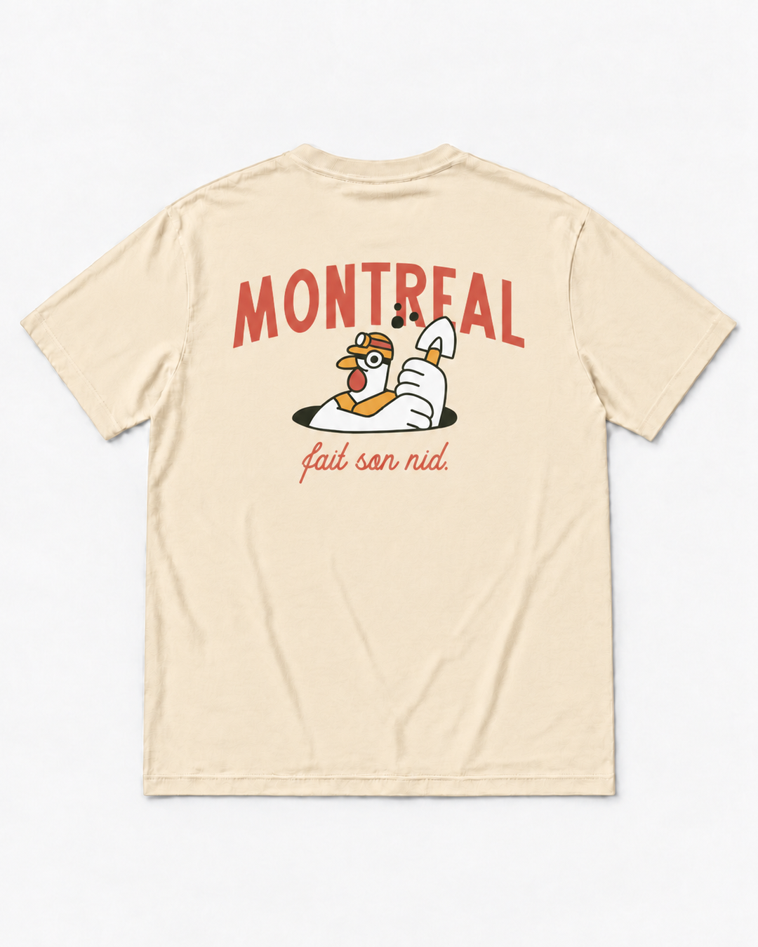 MONTRÉAL FAIT SON NID・Unisex T-shirt・Sand
