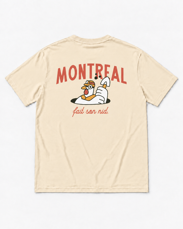 MONTRÉAL FAIT SON NID・Unisex T-shirt・Sand
