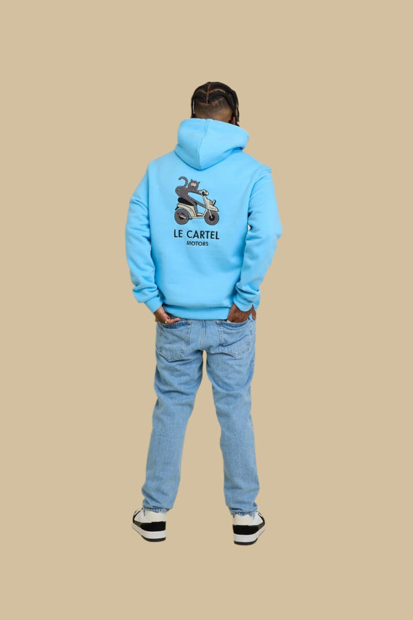CHATVROOM・Hoodie unisexe・Bleu - Le Cartel