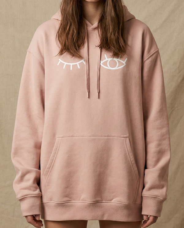 CLIN D’ŒIL・Hoodie unisexe・Rose poussière